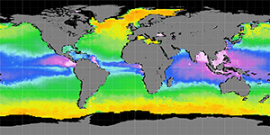 Sea surface density, May 2012