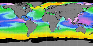 Sea surface density, September 2012