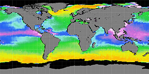Sea surface density, September 2014