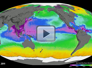 Aquarius Sea Surface Density (Mollweide)