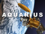 Artist's depiction of the Aquarius satellite