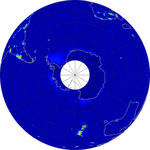 Global radiometer percent rfi, February 2012
