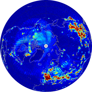 Global radiometer percent rfi, December 2012