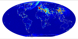 Global radiometer percent rfi, December 2012