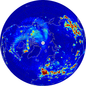 Global radiometer percent rfi, July 2013