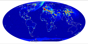 Global radiometer percent rfi, July 2013