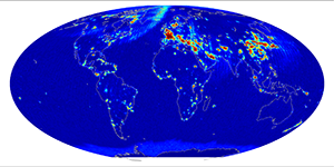 Global radiometer percent rfi, September 2013