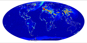 Global radiometer percent rfi, October 2013
