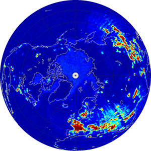 Global radiometer percent rfi, February 2014