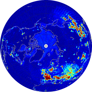 Global radiometer percent rfi, March 2014