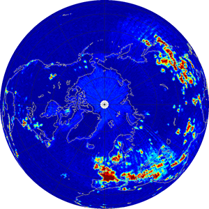 Global radiometer percent rfi, April 2014