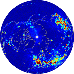 Global radiometer percent rfi, August 2014