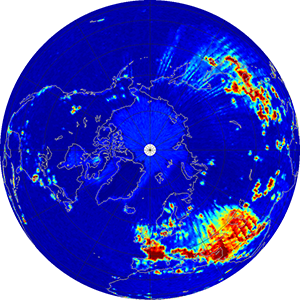 Global radiometer percent rfi, May 2015