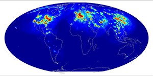 Global scatterometer percent rfi, August 2012