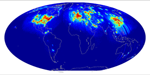 Global scatterometer percent rfi, November 2012