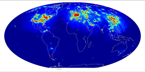 Global scatterometer percent rfi, March 2013