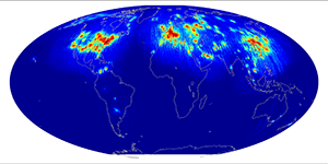 Global scatterometer percent rfi, November 2012